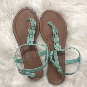 Teal Sandals